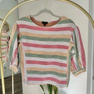 Anthropologie Current Air Stripe Cotton Top